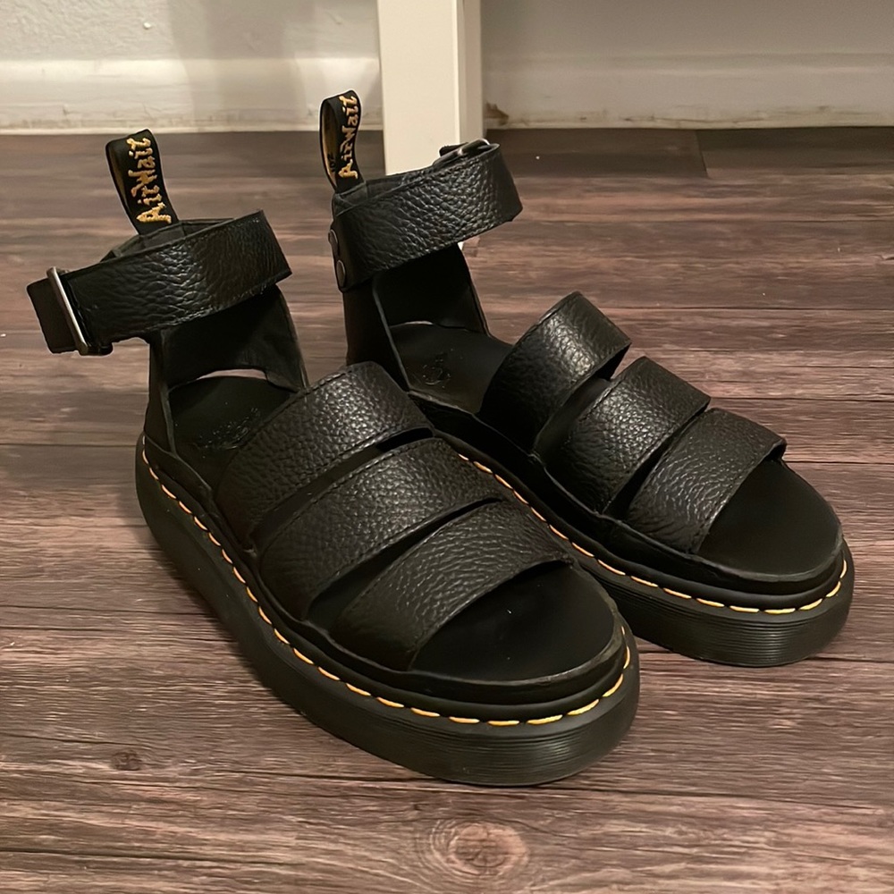 Dr Martens Clarissa II quad sandals in black